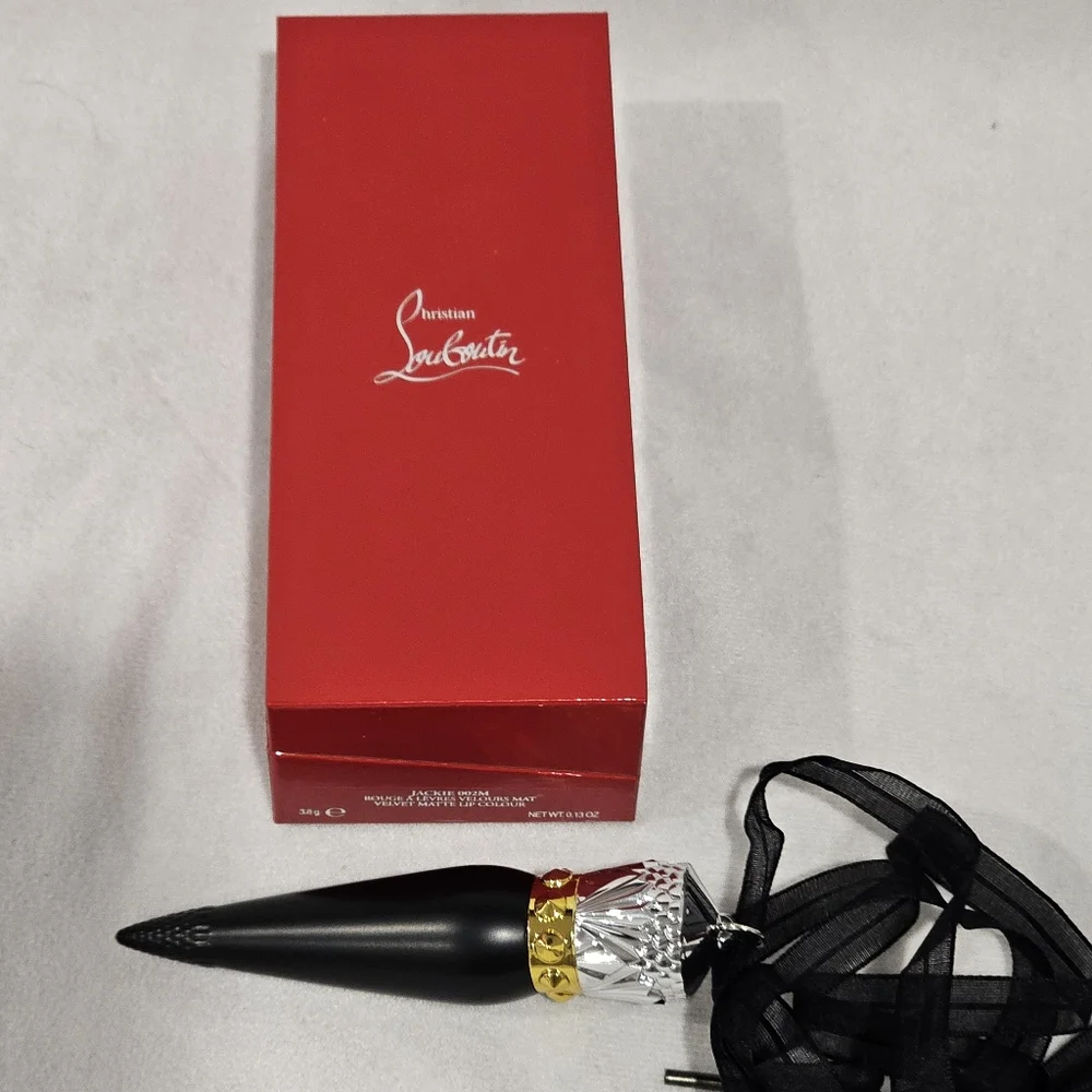 New Christian Louboutin Jackie 002M Rogue Velvet Lip Color